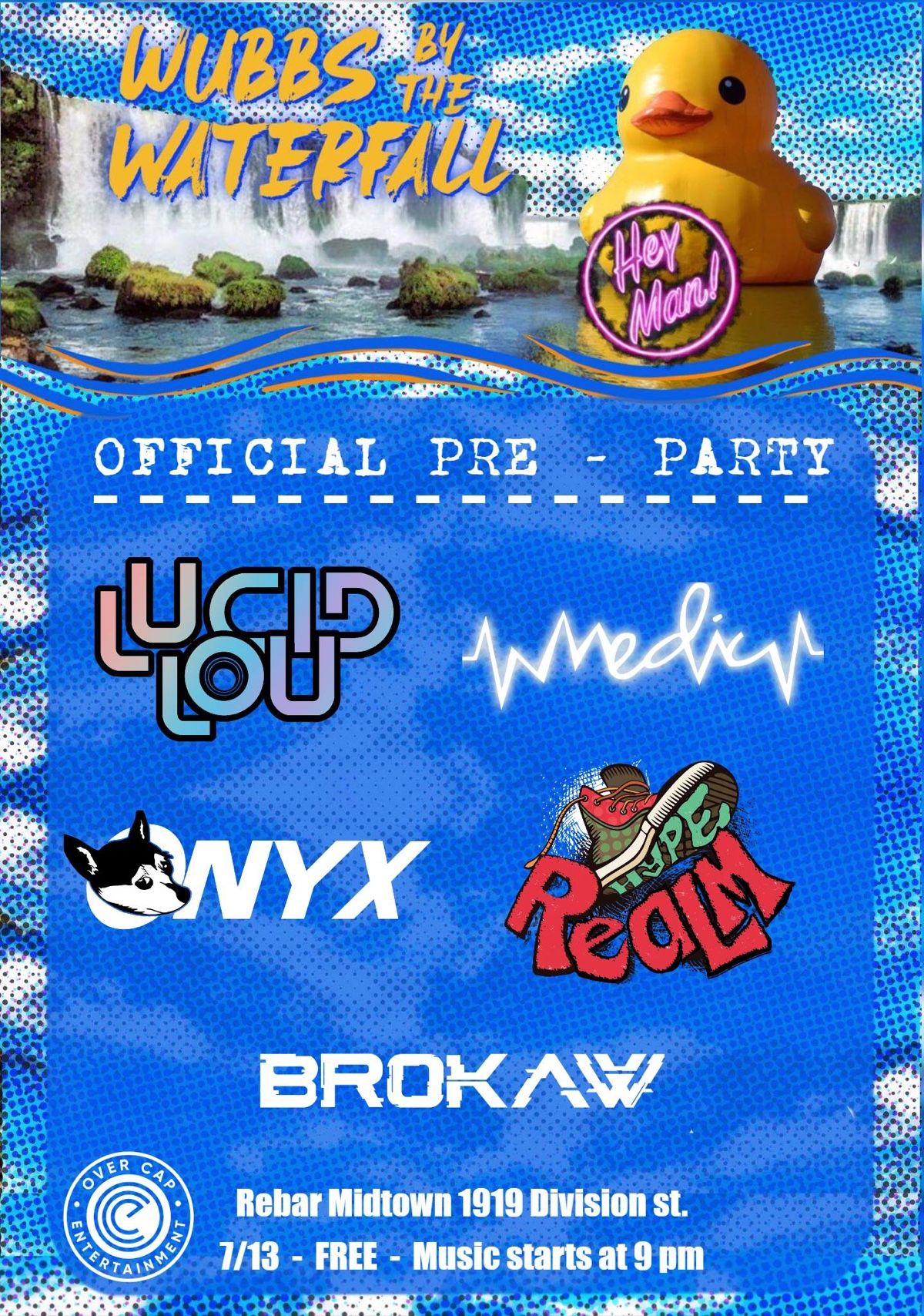 Wubbs by the Waterfall flyer